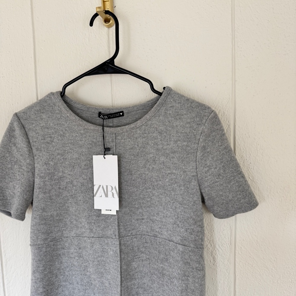 Zara Heather Gray sweater dress